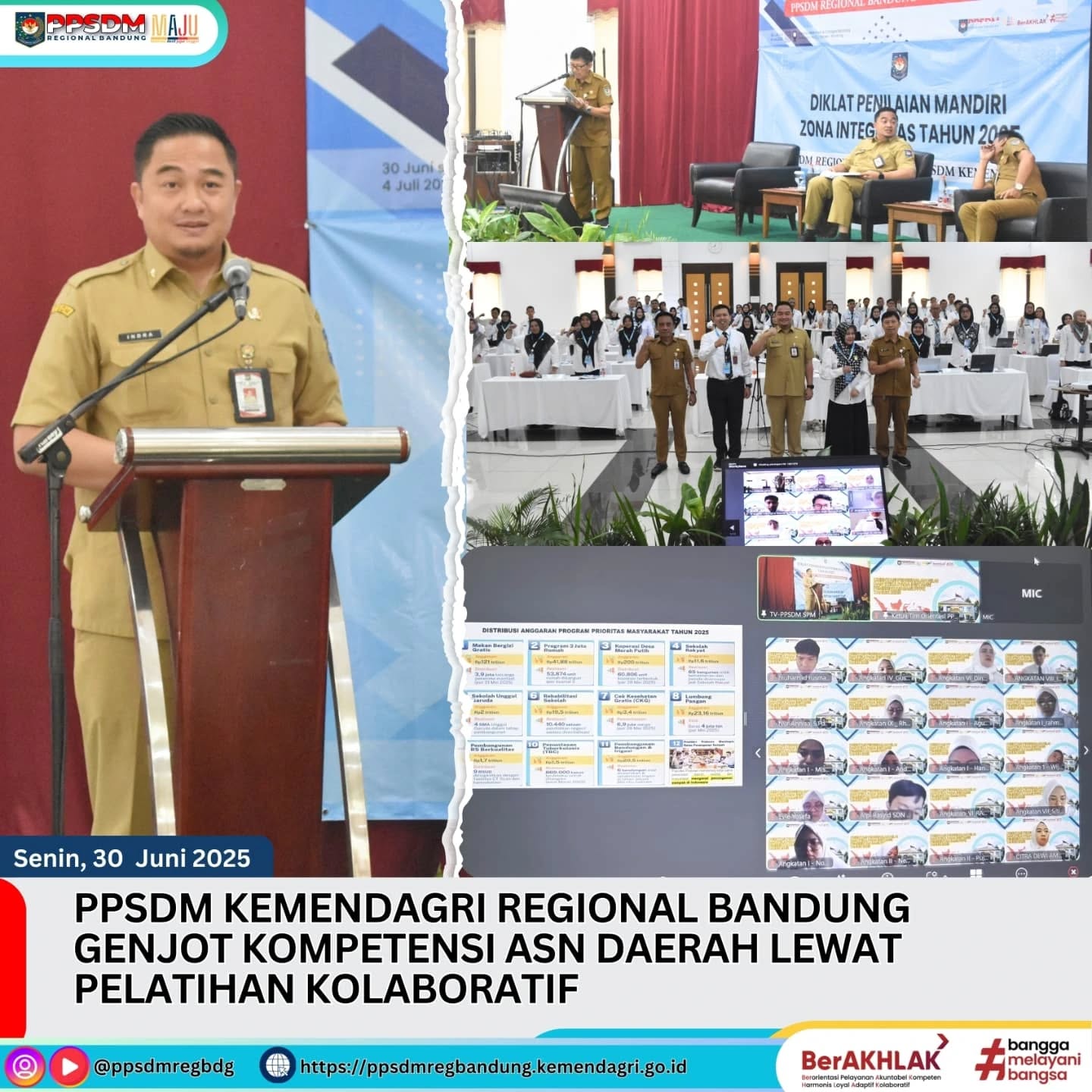 PPSDM Kemendagri Regional Bandung Genjot Kompetensi ASN Daerah Lewat Pelatihan Kolaboratif