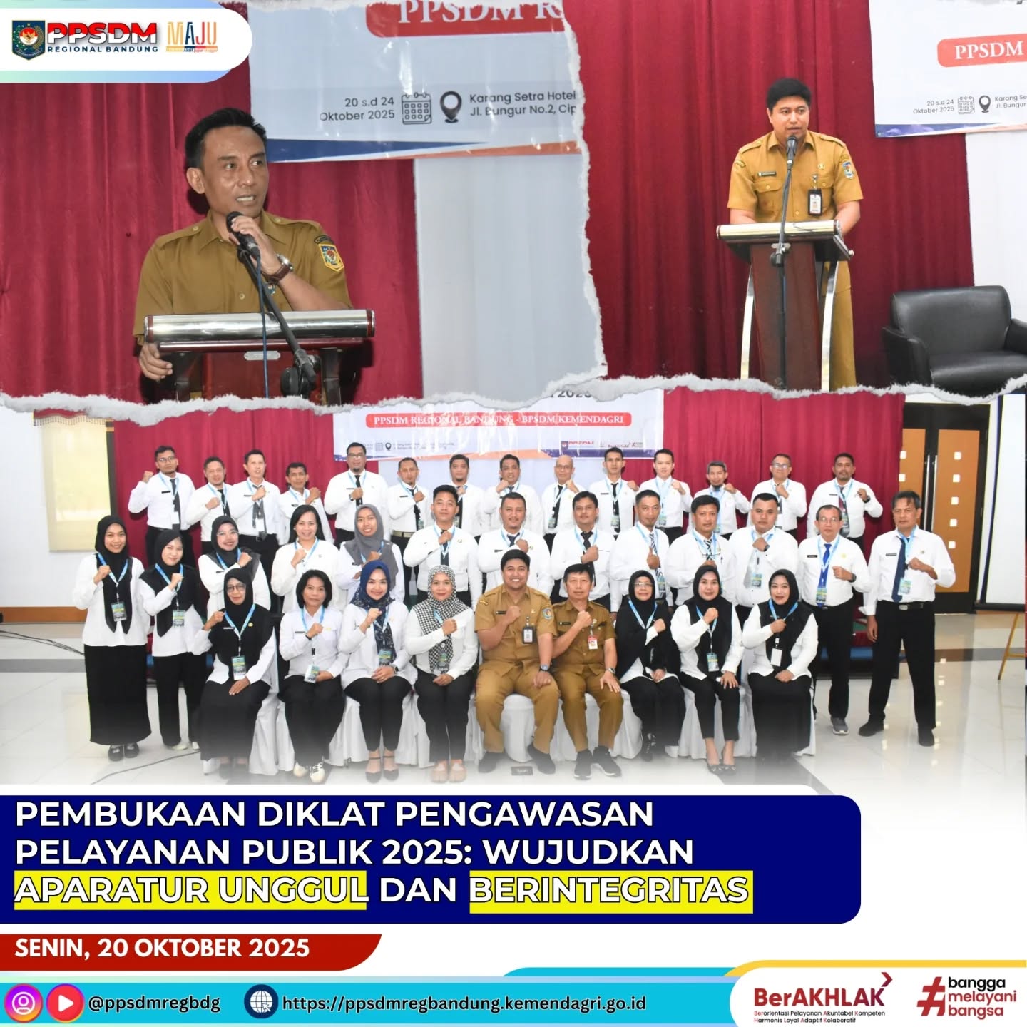 Pembukaan Diklat Pengawasan Pelayanan Publik 2025: Wujudkan Aparatur Unggul dan Berintegritas