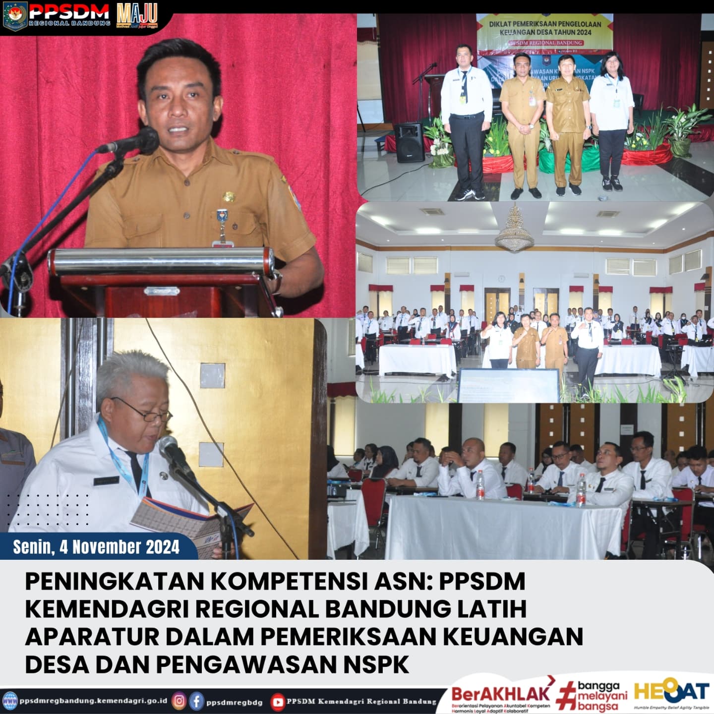 Peningkatan Kompetensi ASN: PPSDM Kemendagri Regional Bandung Latih Aparatur dalam Pemeriksaan Keuangan Desa dan Pengawasan NSPK