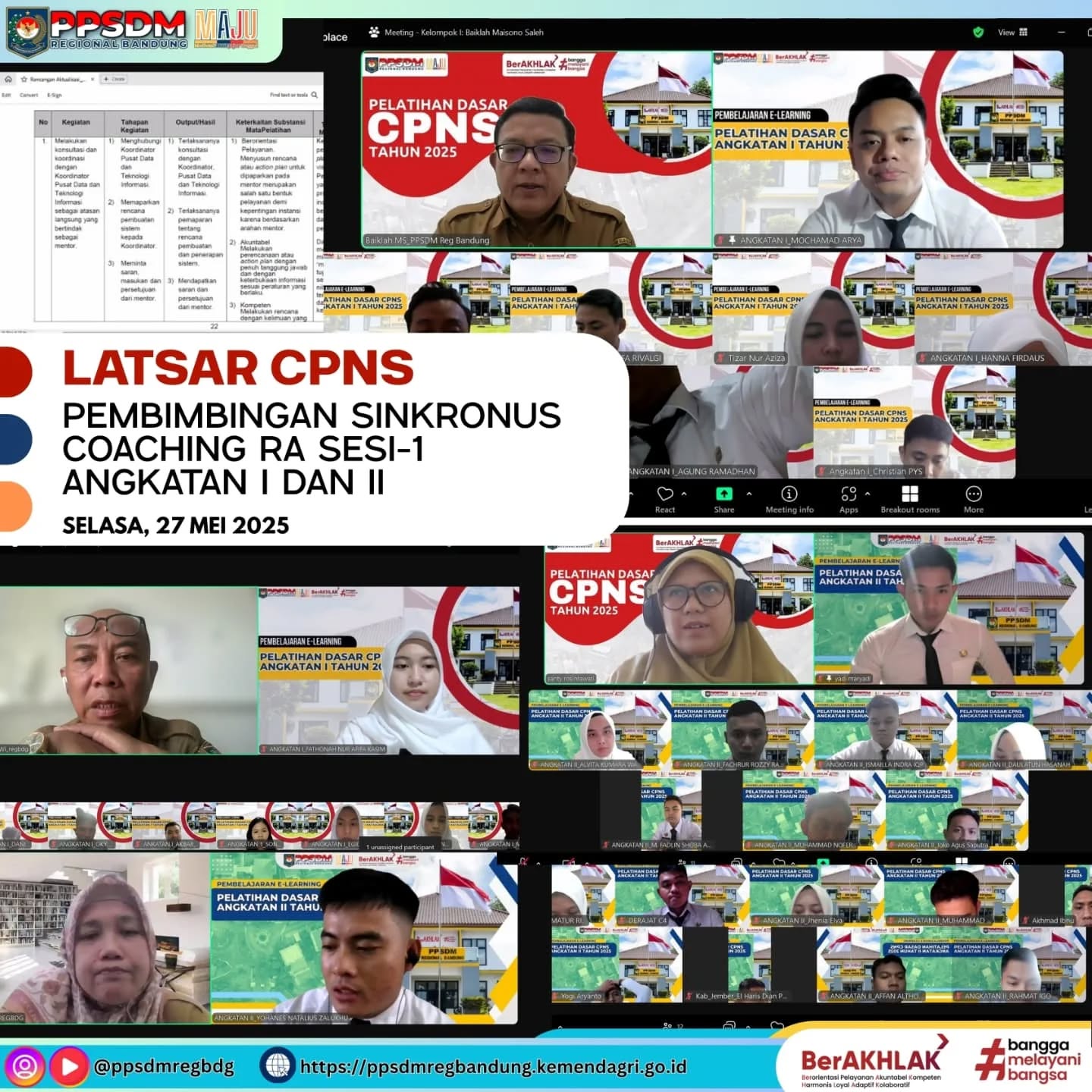 Pelatihan Dasar CPNS Tahun 2025 PPSDM Regional Bandung - BPSDM