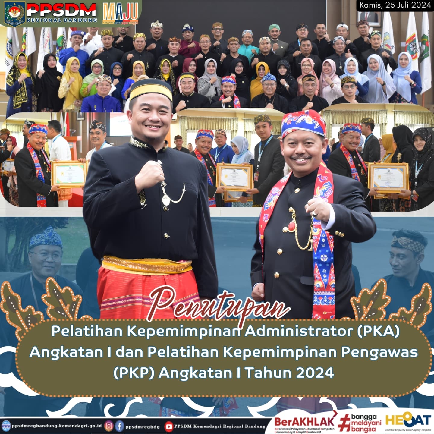 PPSDM Kemendagri Regional Bandung Selenggarakan Penutupan Pelatihan Kepemimpinan Administrator dan Pengawas: Fokus pada Pengembangan Sumber Daya Manusia