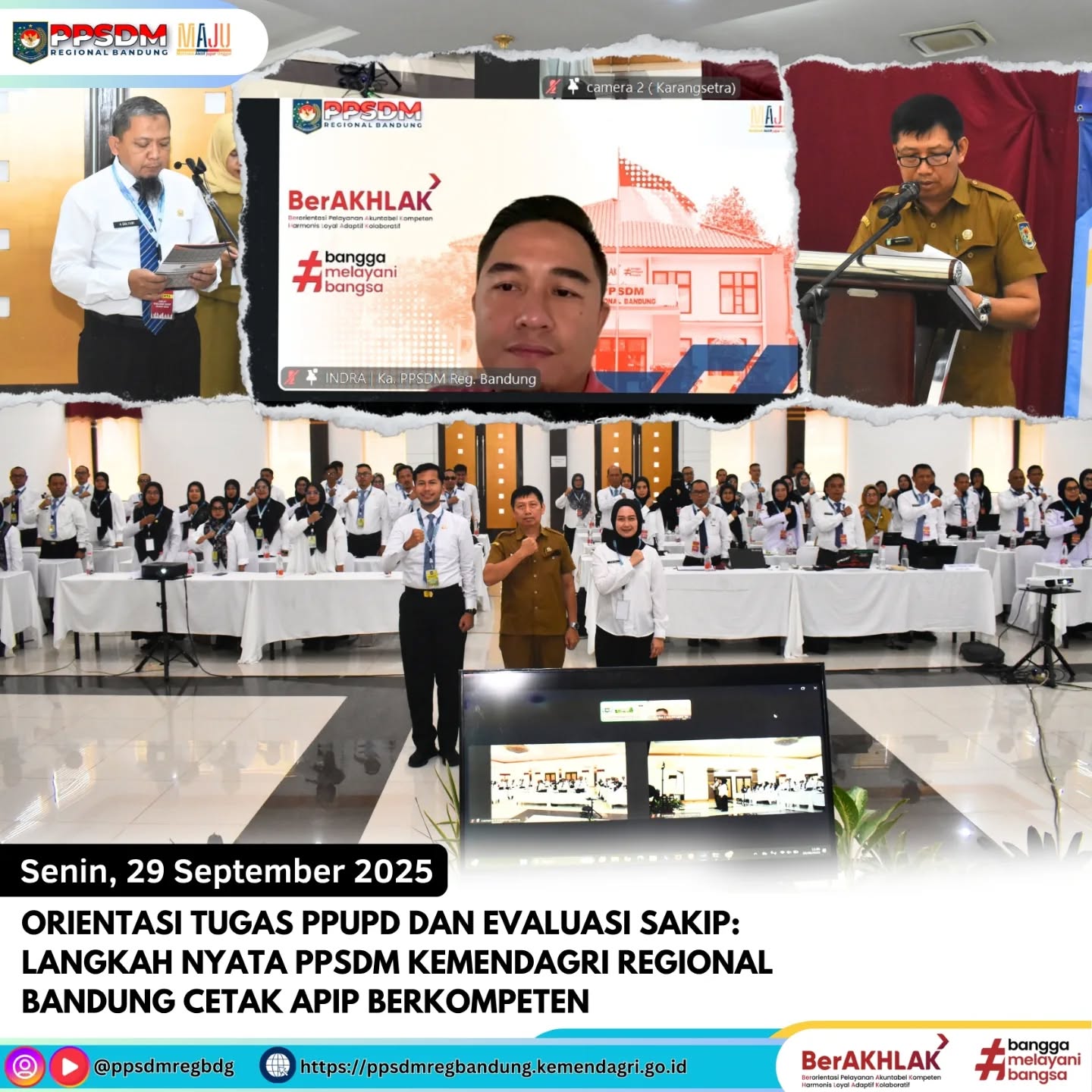 Orientasi Tugas PPUPD dan Evaluasi SAKIP: Langkah Nyata PPSDM Kemendagri Regional Bandung Cetak APIP Berkompeten