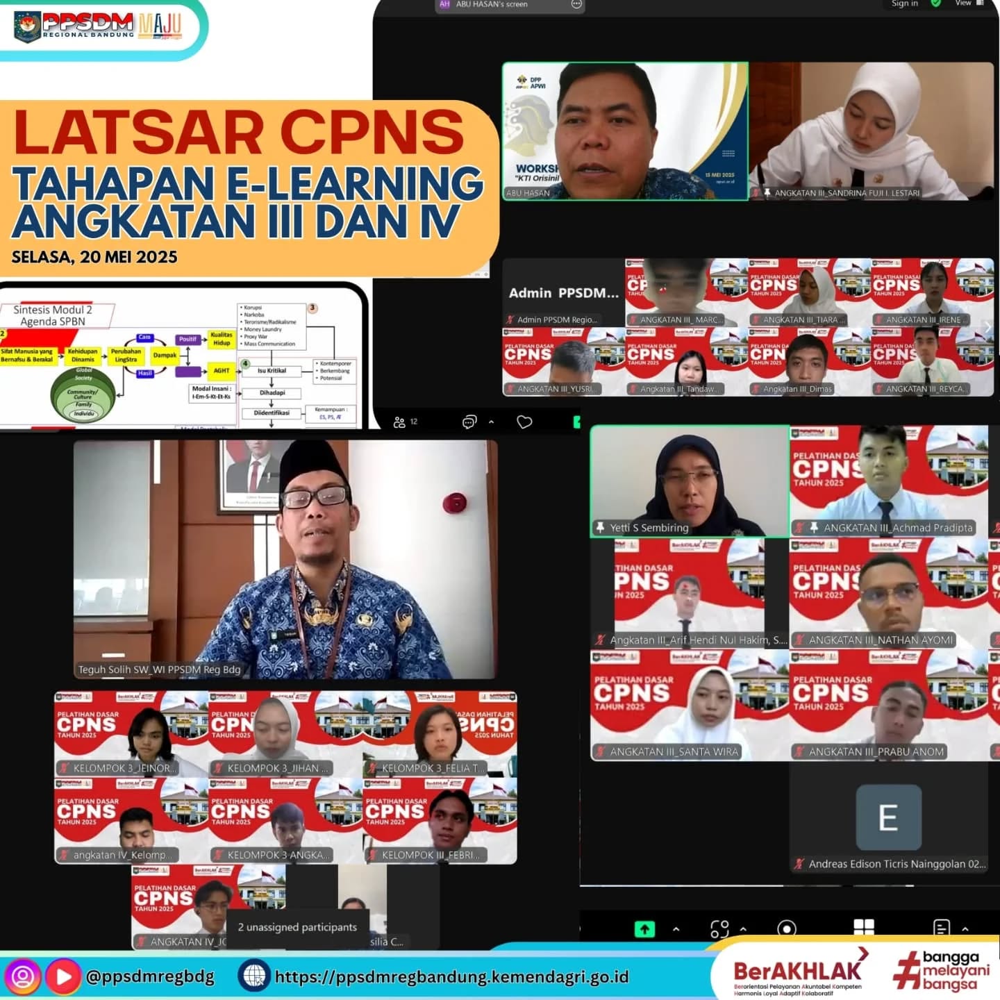📚 PELATIHAN DASAR CPNS TAHAPAN E-LEARNING ANGKATAN III DAN IV