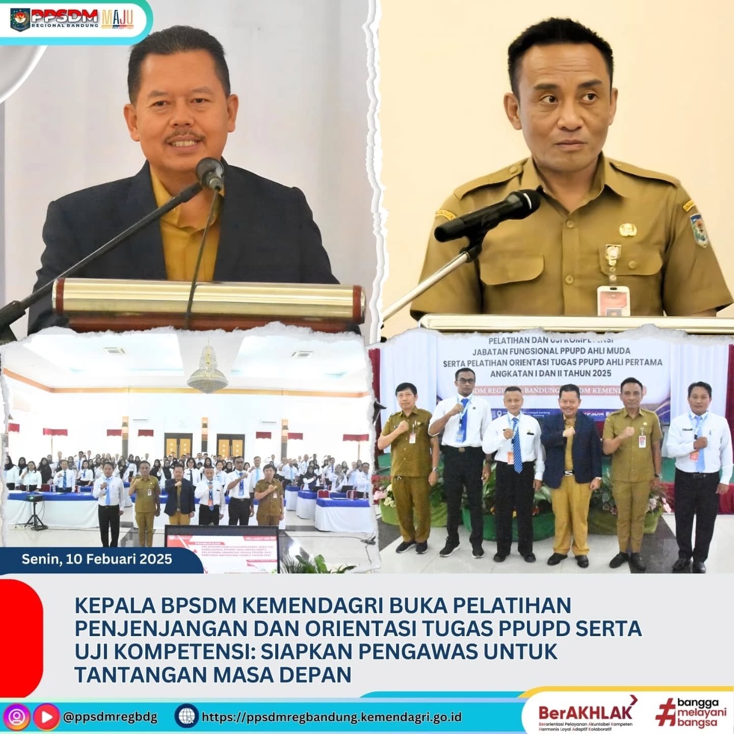 Kepala BPSDM Kemendagri Buka Pelatihan Penjenjangan dan Orientasi Tugas PPUPD serta Uji Kompetensi: Siapkan Pengawas untuk Tantangan Masa Depan