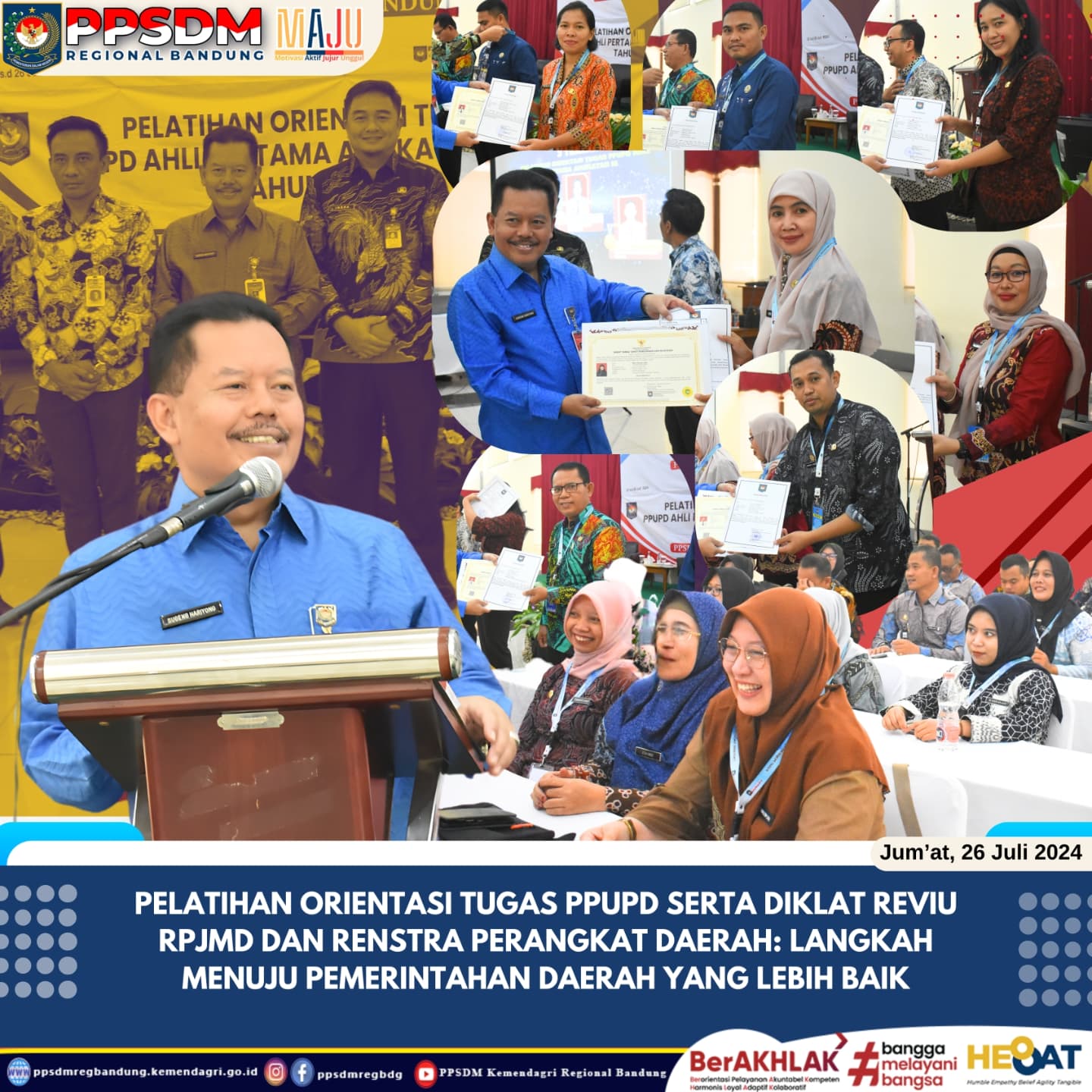 Pelatihan Orientasi Tugas PPUPD serta Diklat Reviu RPJMD dan Renstra Perangkat Daerah: Langkah Menuju Pemerintahan Daerah yang Lebih Baik