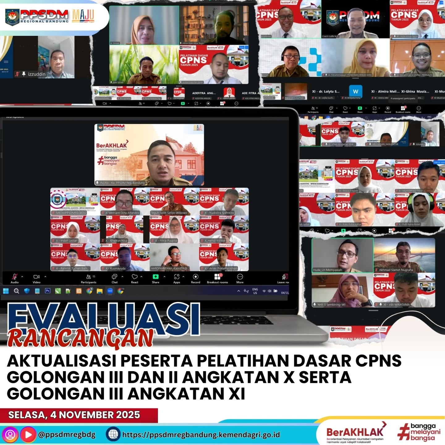 📚 Evaluasi Rancangan Aktualisasi Peserta Pelatihan Dasar CPNS Golongan III