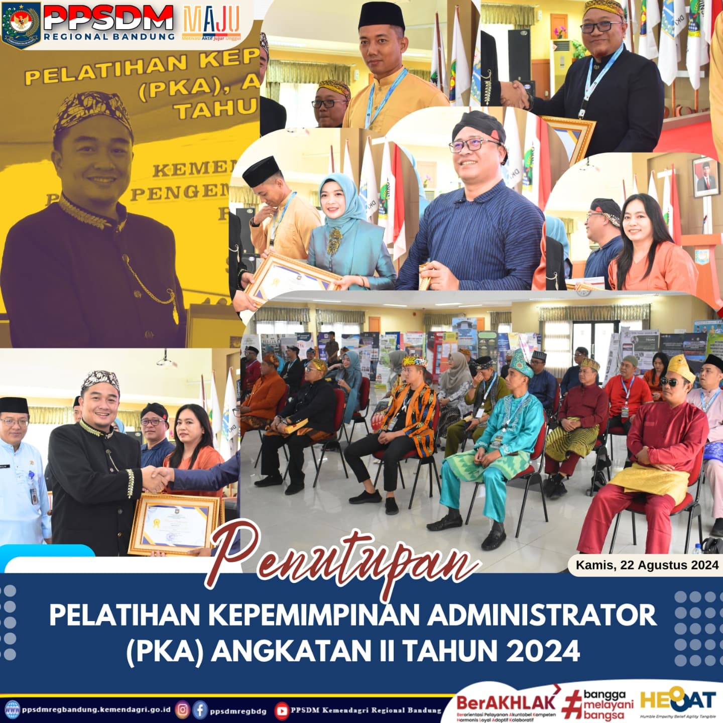 Penutupan Pelatihan Kepemimpinan Administrator (PKA) Angkatan Ke - II pada